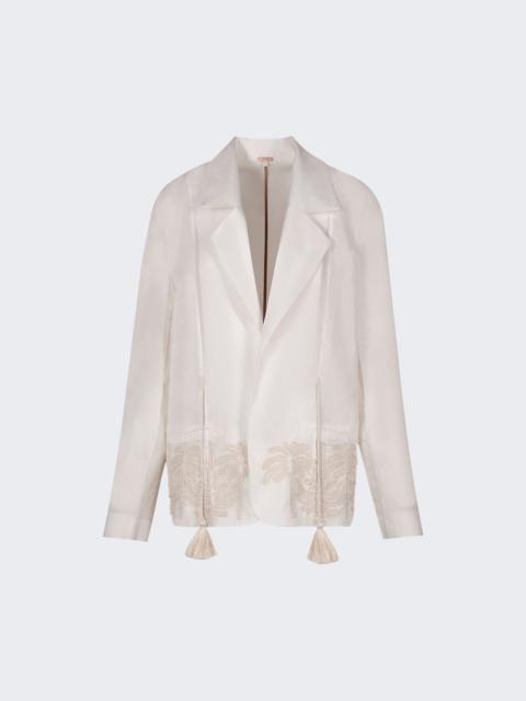Johanna Ortiz Unfolded Moment Jacket Ecru