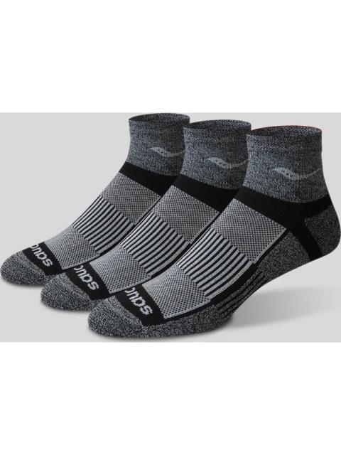 Saucony Saucony Inferno Quarter 3 Pack Socks