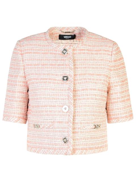 VERSACE Versace Pink Cotton Blend Jacket Woman