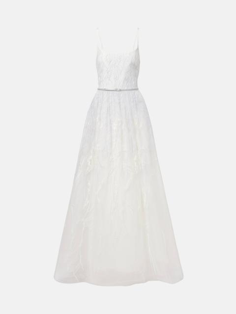 ELIE SAAB Bridal embroidered tulle gown