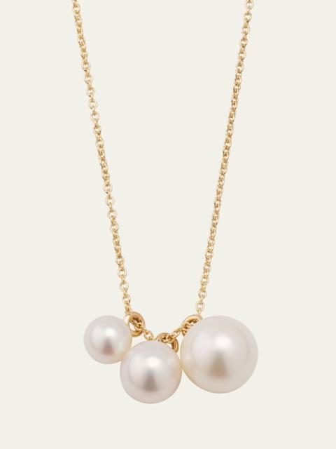 SOPHIE BILLE BRAHE 14K Recycled Yellow Gold Stella Necklace with Freshwater Pearls