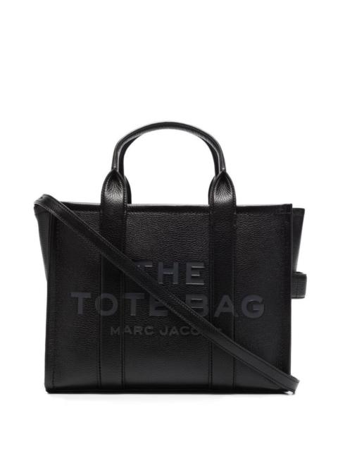 Marc Jacobs Marc Jacobs Women 'The Small Tote Bag' Black Shoulder Bag With Logo In Grainy Leather Woman Marc Jac