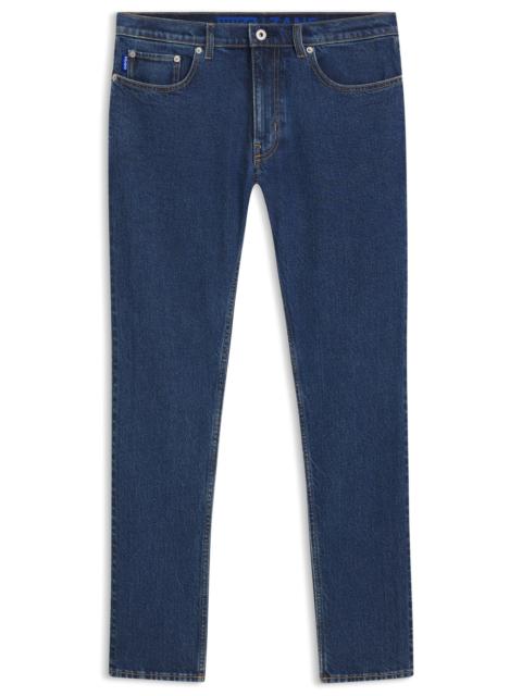 HUGO BLUE SKINNY-FIT JEANS IN STRETCH DENIM
