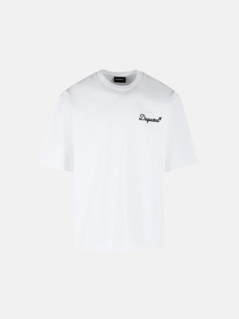 DSQUARED2 WHITE COTTON T-SHIRT