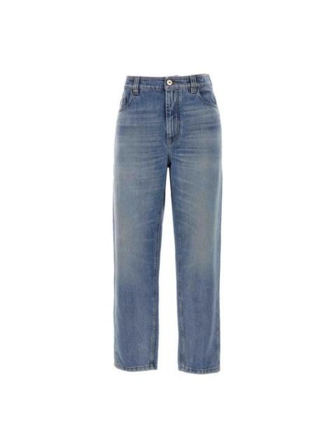 Brunello Cucinelli Brunello Cucinelli Wolight Blue Straight Trousers