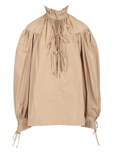 Dries Van Noten Dries Van Noten Women Cotton Poplin Blouse With Ruffles