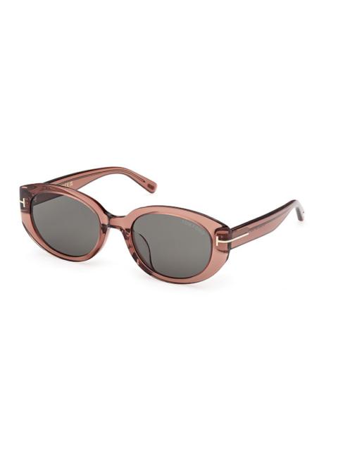 TOM FORD Tom Ford Smoke Oval Ladies Sunglasses FT1296-K 48A 54