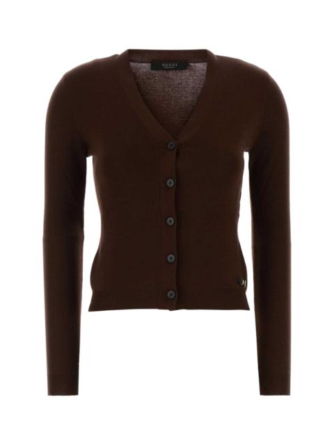 GUCCI Gucci Women Brown Wool Cardigan