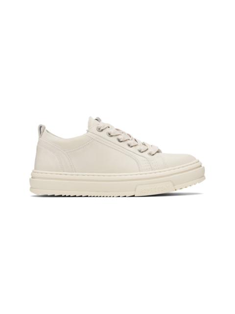 REPRESENT Off-White HTN Low Distressed Sneakers