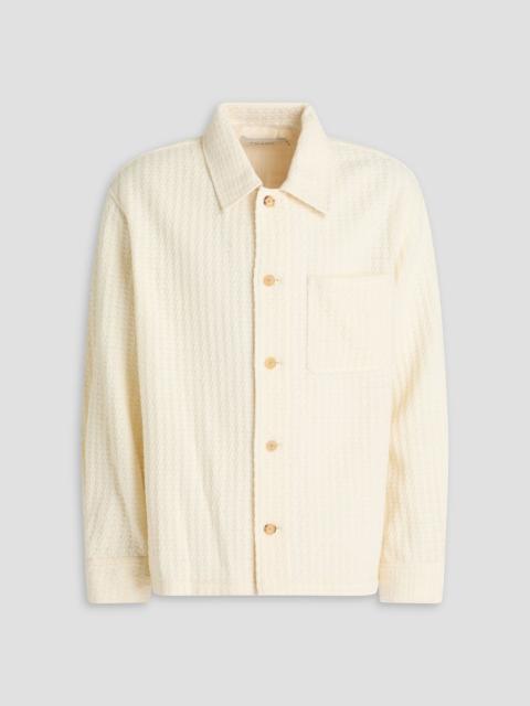 FRAME Wool-blend tweed overshirt