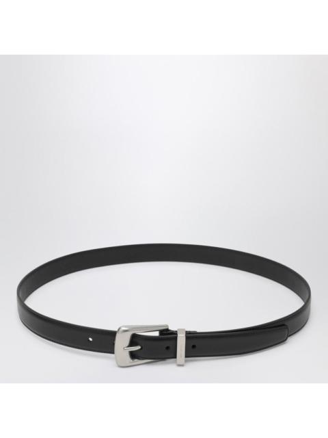 SAINT LAURENT Saint Laurent Smooth Black Leather Folk Belt Men