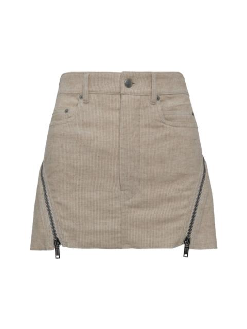 Rick Owens Bolan Banana Mini Linen Cordur Skirt