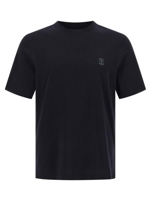 Brunello Cucinelli Brunello Cucinelli Men Logo Print T-Shirt