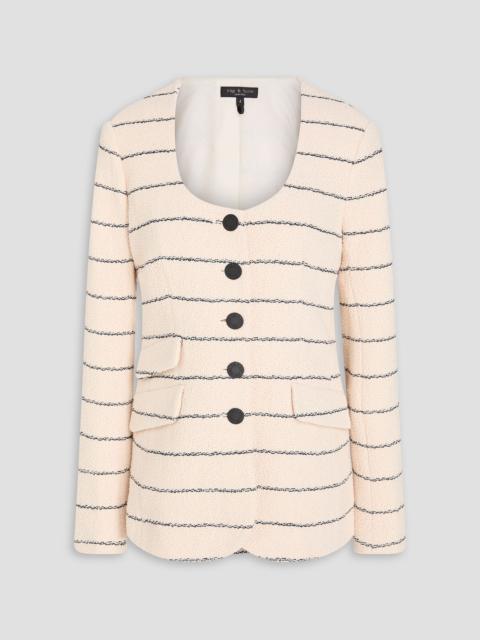 rag & bone Roslyn striped cotton-tweed blazer