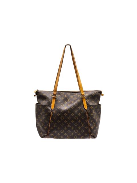 Louis Vuitton Monogram Canvas Leather Totally MM Tote Bag Made in France
