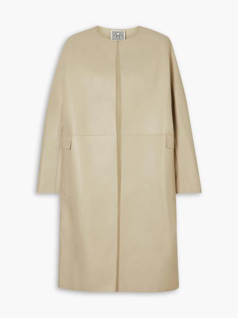 TOTEME City paneled leather coat