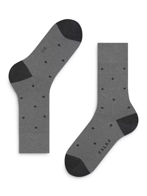 FALKE Mercerized Cotton & Nylon Dot Dress Socks