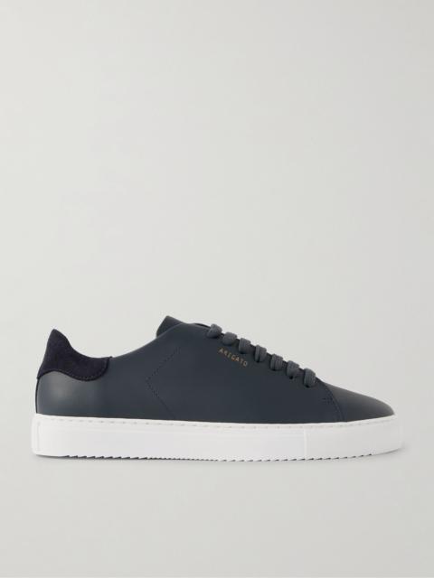 Axel Arigato Clean 90 Suede-Trimmed Leather Sneakers Navy