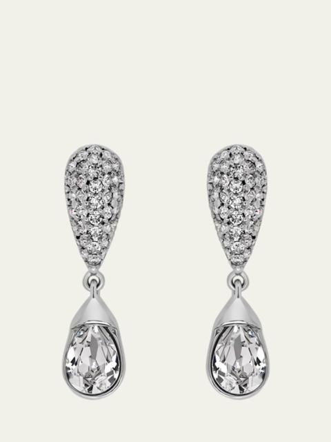 Oscar de la Renta Pave Drop Earrings