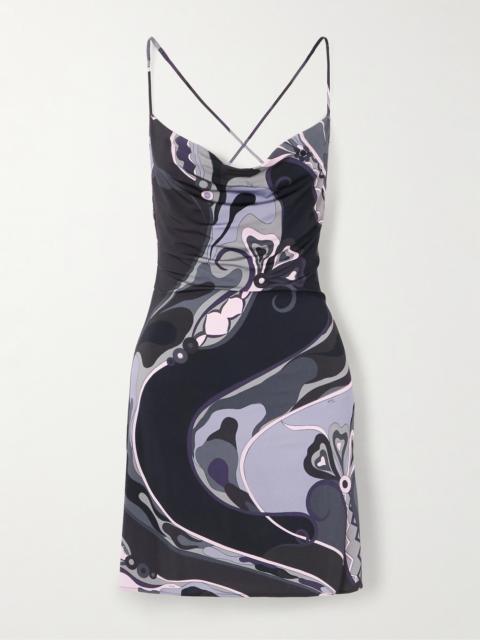 PUCCI Printed Satin-jersey Mini Dress