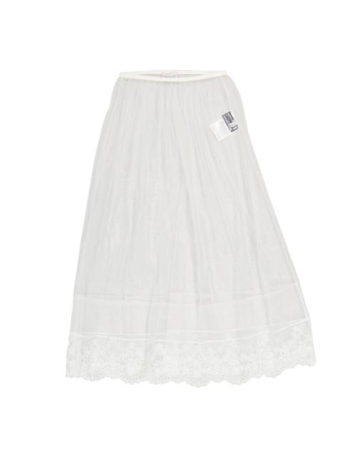 Moncler Moncler Ladies White/Black Layered Tulle Midi Skirt, Brand Size 38 (US SIze 0)