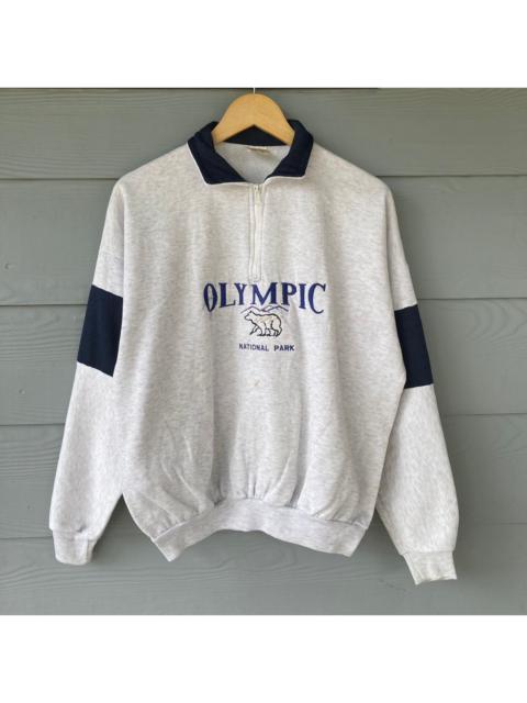 Vintage 90s Olympic National Park Sweatshirt Quater Zip