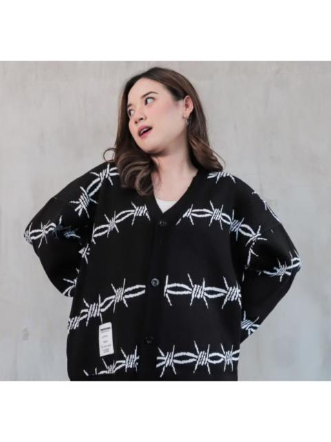 Archival Clothing - Black gothic style knitwear sweater