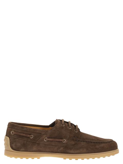 Tod's Tod's Men Suede Boat Shoe