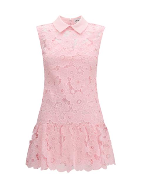 self-portrait Self-portrait Guipure Mini Dress