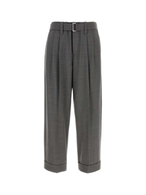 Brunello Cucinelli Brunello Cucinelli Women Grey Stretch Wool Blend Pant