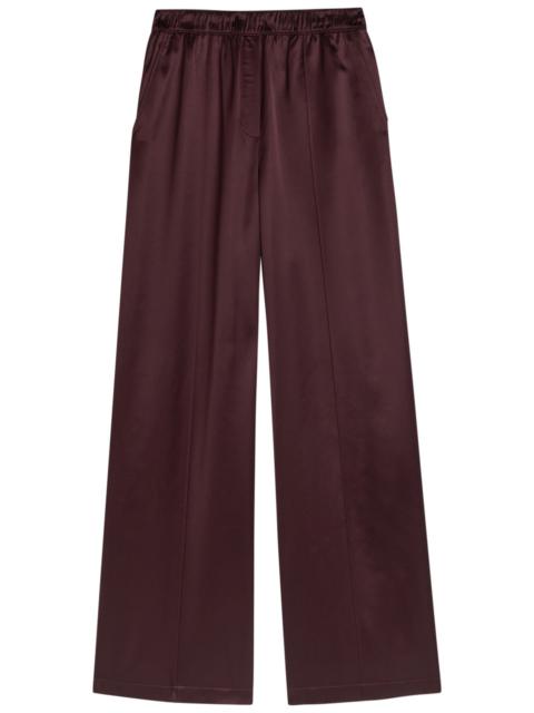 TORY BURCH Tory Burch Pintuck Wide-leg Satin Trousers