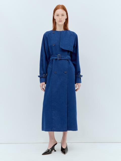 Max Mara Canvas Double-Breasted Trench Coat