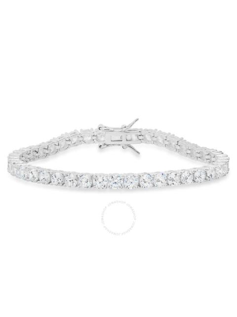 Other Designers Kylie Harper Sterling Silver Round-cut Cubic Zirconia  CZ Tennis Bracelet - 7.25"