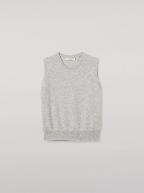 Johnstons of Elgin Iris Pale Grey Classic Cashmere Tank
