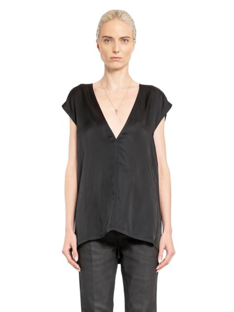 Rick Owens Porterville-Dylan-Tee-In-Washed-Charmeuse