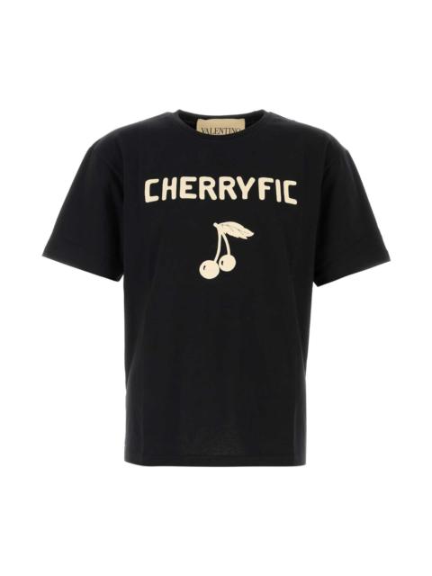 Valentino Black Cotton T-shirt
