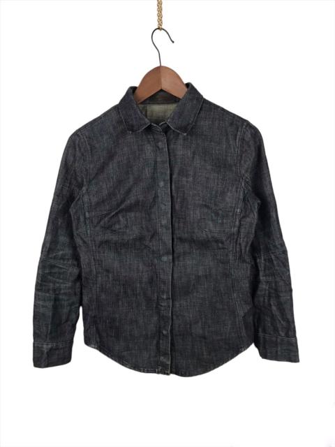 Neil Barrett Niel Barrett snap button denim shirt