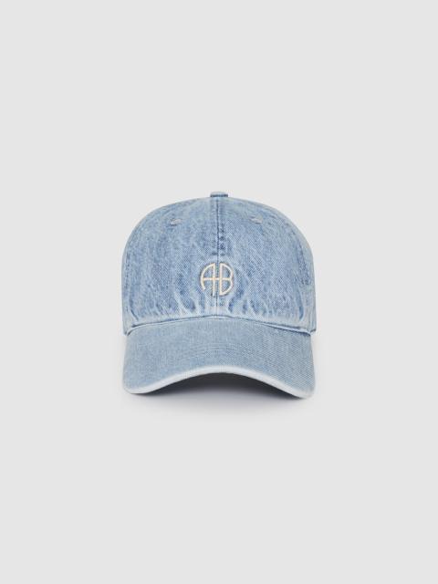 ANINE BING Jeremy Baseball Cap AB - Bleached Blue Denim