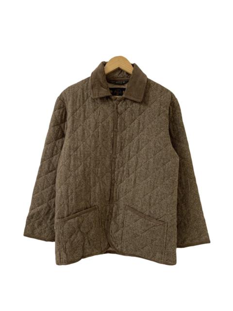 Other Designers Sugar Cane X Shetland Islands Quilted Wool Jacket