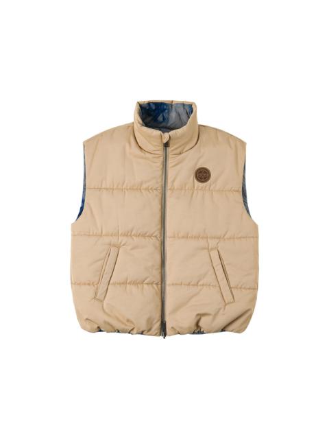 EVISU Logo Print Oversized Reversible Vest