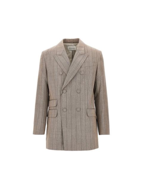 AMI Paris Ami Men Double-Breasted Wool Jacket With Martingale
