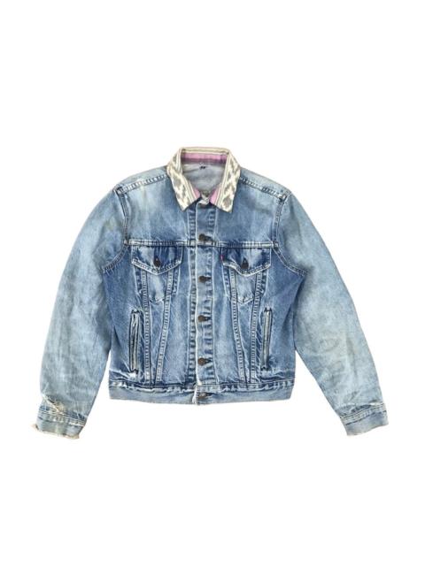 Levi's Vintage Levis Denim Trucker Jacket Aztec Collar