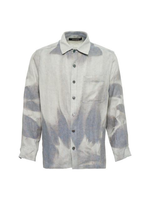 JiyongKim Sun-Bleached Front Pocket Shirt