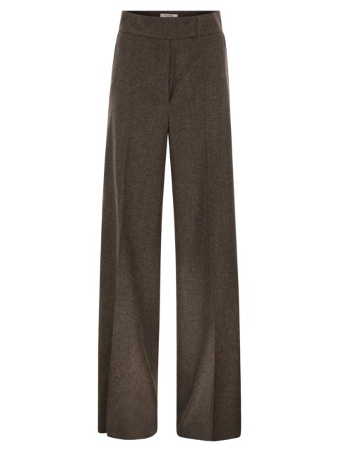 Max Mara Maxmara Women Billy1234 - Wide-Leg Trousers In Wool Flannel