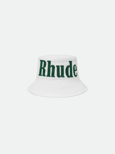 Rhude OVERSIZED LOGO BUCKET HAT