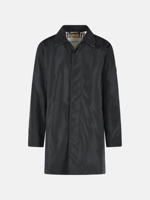 Burberry 'RIDGEWOOD' BLACK NYLON CAR COAT
