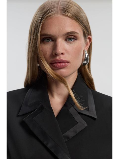 KAREN MILLEN Tailored Tux Fitted Double Breasted Jacket