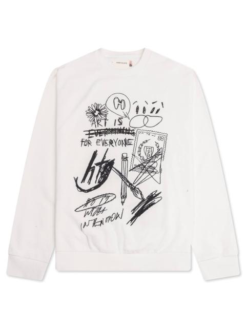 HONOR THE GIFT QUICK SKETCH CREWNECK - BONE