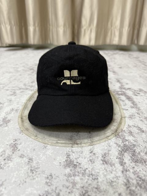 courrèges 90s Vintage Courreges Wool Adjustable Cap