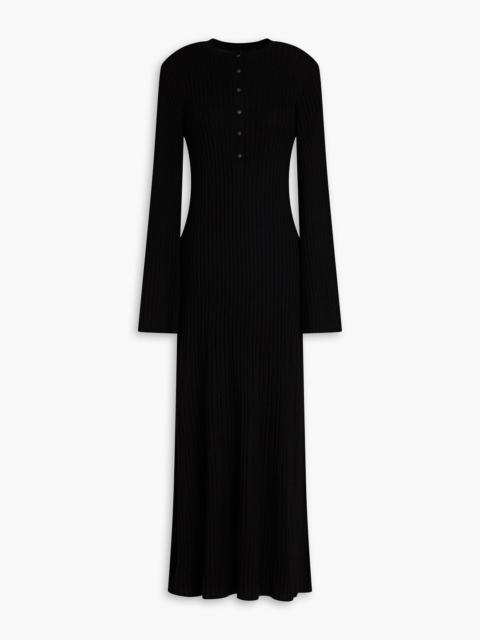 Loulou de Saison Elia ribbed wool and cashmere-blend maxi dress